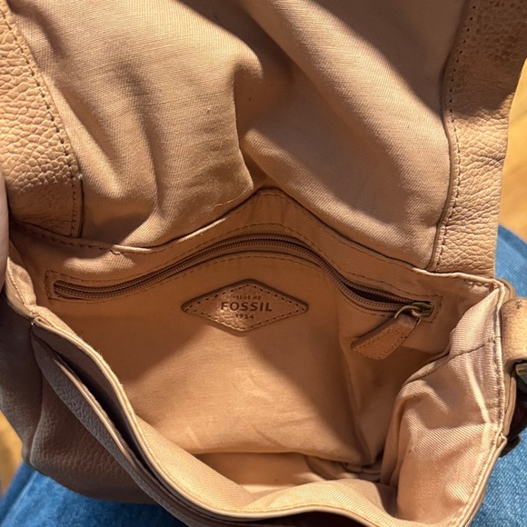 Fossil Brown Leather Crossbody Bag - Picture 2 of 3
